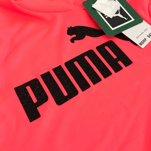 Puma cute neon sparkly girl leggings long sleeve 7000 - Picture 6 of 6